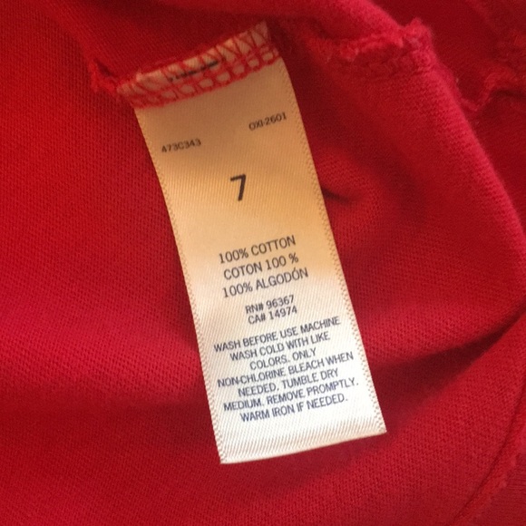 OshKosh Girls Christmas Shirt, size 7 - Picture 4 of 6